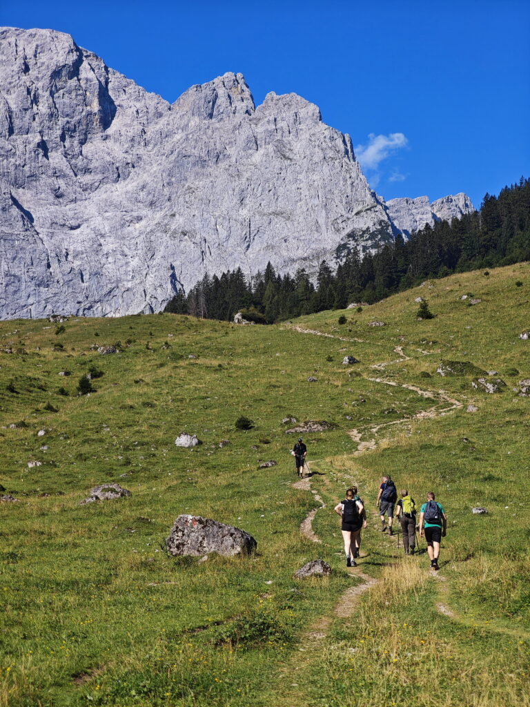 Von der Nockhütte vom Ahornboden wandern